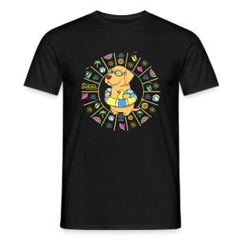 Take me to the Beach! - Men's T-Shirt - black - Front - AI Model Male 178 light (178cm)