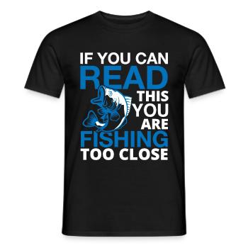 Pour pêcher le pêcheur près de pêcheurs cadeau de pêche - T-shirt homme - noir - Devant - AI Model Male 178 light (178cm)