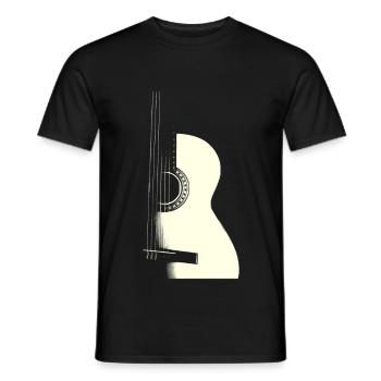 GUITAR - Männer T-Shirt - Schwarz - Vorne - AI Model Male 178 light (178cm)