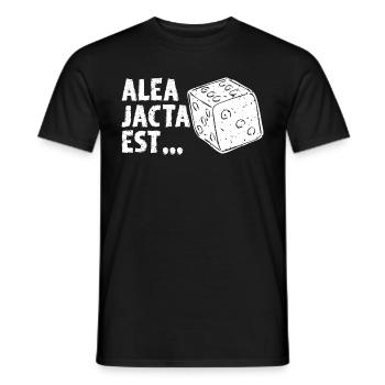 Alea jacta est Latin saying gift old language - Men's T-Shirt - black - Front - AI Model Male 178 light (178cm)