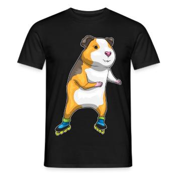 Meerschweinchen Inline skating Inline skates - Männer T-Shirt - Schwarz - Vorne - AI Model Male 178 light (178cm)