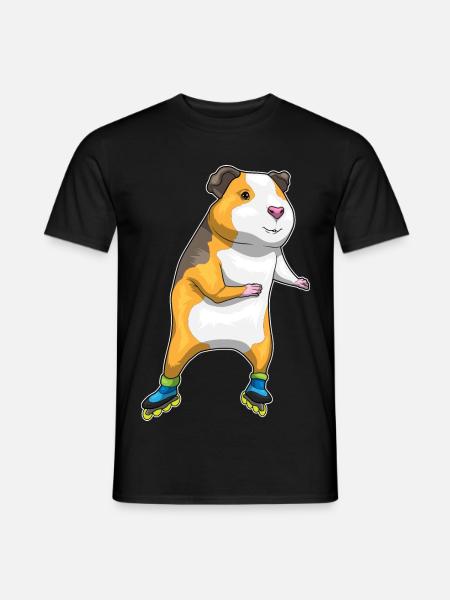 Meerschweinchen Inline skating Inline skates - Männer T-Shirt - Schwarz