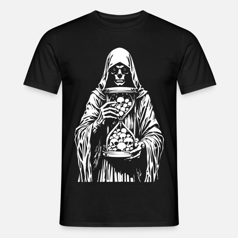 Grim Reaper with Skulls - Men’s T-shirt - black