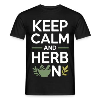 Certified Clinical Botanical Medicine Specialist  - Men's T-Shirt - black - Front - AI Model Male 178 light (178cm)