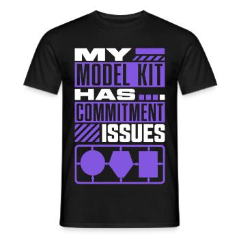 Model Kit Commitment - Männer T-Shirt - Schwarz - Vorne - AI Model Male 178 light (178cm)