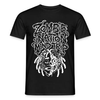 Zombie Nation Mind Trip Horrorcore Rap Hip Hop - Männer T-Shirt - Schwarz - Vorne - AI Model Male 178 light (178cm)