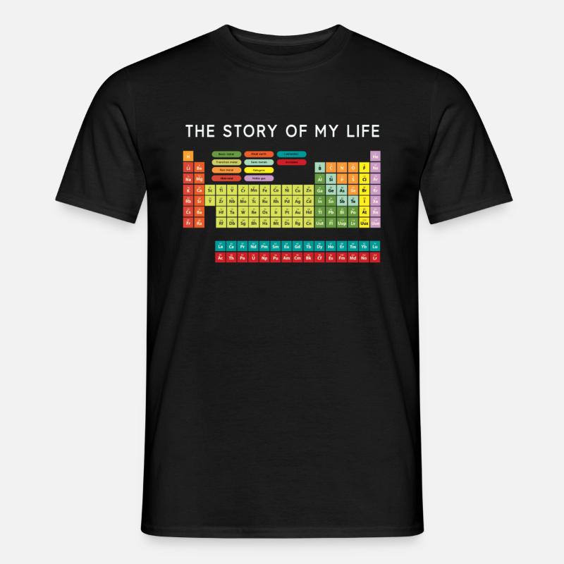 Chemiker Elemente Wissenschaft Cool Spaß Geschenk - Männer T-Shirt - Schwarz