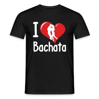 Bachata Dance Dancing Latin Dance Music Couple dance - Men's T-Shirt - black - Front - AI Model Male 178 light (178cm)