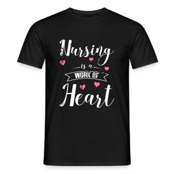 Krankenschwester Nurse süßer Spruch Geschenk - Männer T-Shirt - Schwarz - Vorne - AI Model Male 178 light (178cm)