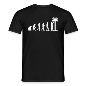 Cadeau de mécanicien automobile Tournevis pour voiture Evolution - T-shirt homme - noir - Devant - AI Model Male 178 light (178cm)