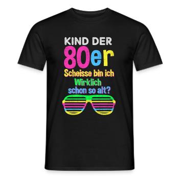 80er Jahre Party Mode lustiger Spruch Geschenk - Männer T-Shirt - Schwarz - Vorne - AI Model Male 178 light (178cm)