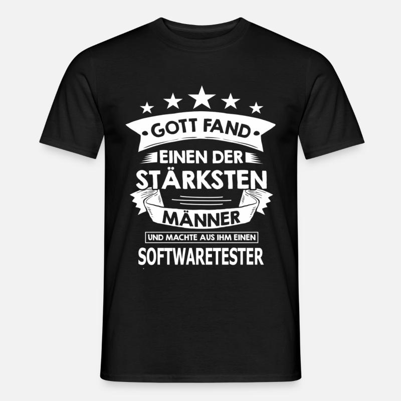softwaretester - Männer T-Shirt - Schwarz