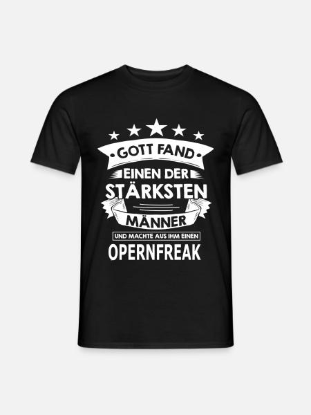 opernfreak - Männer T-Shirt - Schwarz
