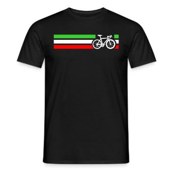 Italien Radfahren Fahrrad Fahrrad Geschenk Kostüm - Männer T-Shirt - Schwarz - Vorne - AI Model Male 178 light (178cm)