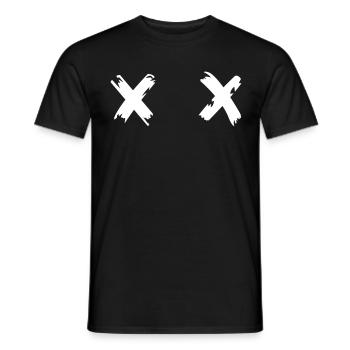 XX destroyed - Männer T-Shirt - Schwarz - Vorne - AI Model Male 178 light (178cm)