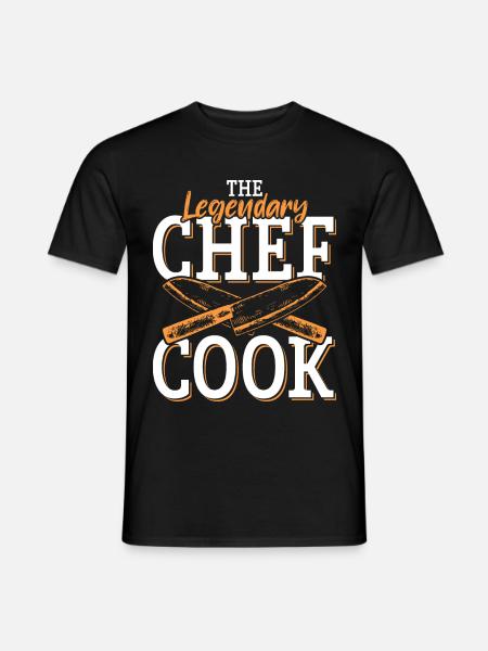 chef cook cooking saying - Men's T-Shirt - black