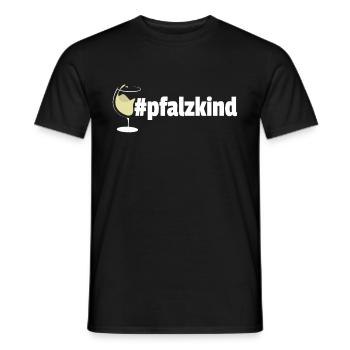 Hashtag Pfalzkind Weinglas - Männer T-Shirt - Schwarz - Vorne - AI Model Male 178 light (178cm)