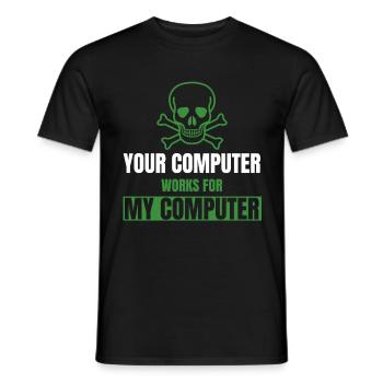 DevOps Cyber Security Hacker IT Admin Geschenke - Männer T-Shirt - Schwarz - Vorne - AI Model Male 178 light (178cm)