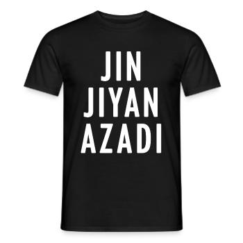 JIN JYAN AZADI - T-shirt homme - noir - Devant - AI Model Male 178 light (178cm)