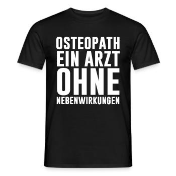 Osteopath A Doctor With No Side Effects Osteopahia - Men's T-Shirt - black - Front - AI Model Male 178 light (178cm)