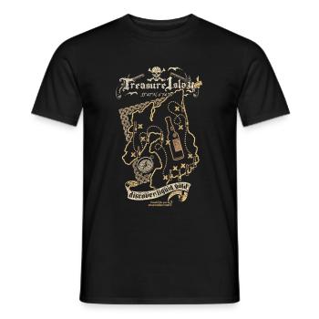 Treasure Islay - Männer T-Shirt - Schwarz - Vorne - AI Model Male 178 light (178cm)
