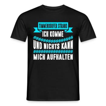 Timmendorfer Strand ich komme Geschenk Urlaub - Männer T-Shirt - Schwarz - Vorne - AI Model Male 178 light (178cm)