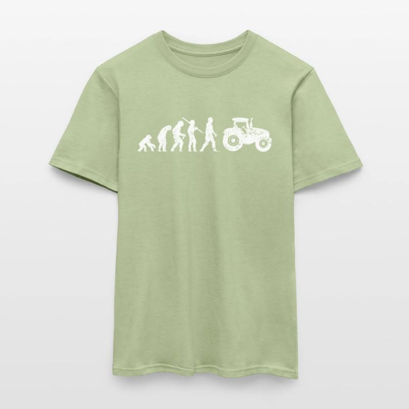 Traktor Evolution vom Affen zum Traktorfahrer Männer T-Shirt