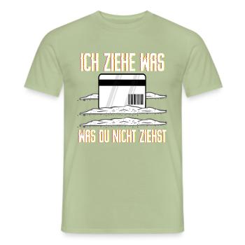Hardtekk und Tekkno Hard Gabber Hardtekk Schra - Männer T-Shirt - Sage - Vorne - AI Model Male 178 light (178cm)