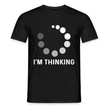 Loading Im Thinking ProgrammiererLoading Im Thinki - Männer T-Shirt - Schwarz - Vorne - AI Model Male 178 light (178cm)