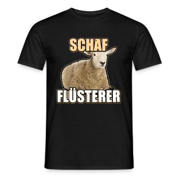 Schaf Flüsterer Landwirt Schafe - Männer T-Shirt - Schwarz - Vorne - AI Model Male 178 light (178cm)