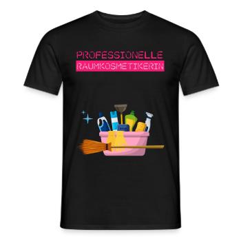 Professionelle Raumkosmetikerin Reinigungskraft - Männer T-Shirt - Schwarz - Vorne - AI Model Male 178 light (178cm)