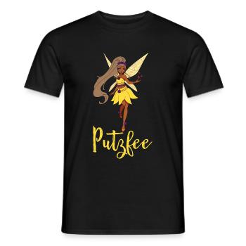 Saubere Putzfee Putzfrau Reinigungsdame Hausfrau - Männer T-Shirt - Schwarz - Vorne - AI Model Male 178 light (178cm)