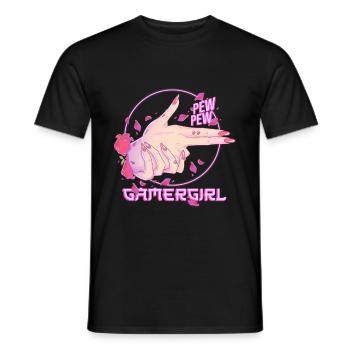 Je suis une Gamer Girl! - T-shirt homme - noir - Devant - AI Model Male 178 light (178cm)