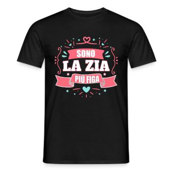 La migliore Zia del mondo - Männer T-Shirt - Schwarz - Vorne - AI Model Male 178 light (178cm)