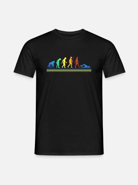 Swimmer Evolution Recreational Athletes - Men's T-Shirt - black