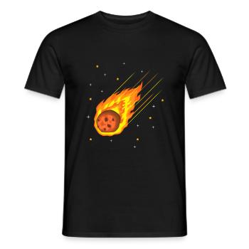 Meteorite Asteroid Comets Meteor shower - Men's T-Shirt - black - Front - AI Model Male 178 light (178cm)