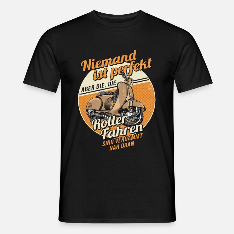Niemand Ist Perfekt Witziges Statement - Männer T-Shirt - Schwarz