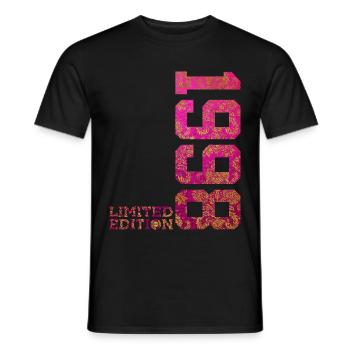 28. GEBURTSTAG PINK LIMITED EDITION 1998 - Männer T-Shirt - Schwarz - Vorne - AI Model Male 178 light (178cm)