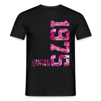 LIMITED EDITION 1975 PINK 51ST BIRTHDAY - Men's T-Shirt - black - Front - AI Model Male 178 light (178cm)