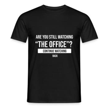 The office - Men's T-Shirt - black - Front - AI Model Male 178 light (178cm)