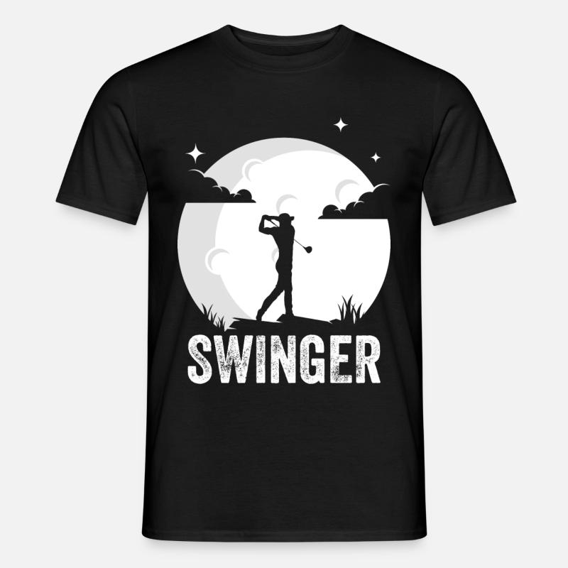 Golf Swinger Golfer Golfer Golf - Männer T-Shirt - Schwarz