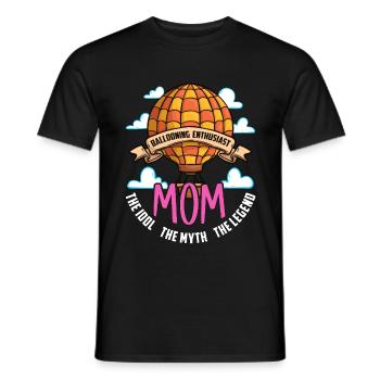 Ballooning Enthusiast Mom The Idol Loves Aeronaut - Männer T-Shirt - Schwarz - Vorne - AI Model Male 178 light (178cm)