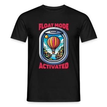 Hot Air Ballooning Float Mode Activated Aeronaut - Männer T-Shirt - Schwarz - Vorne - AI Model Male 178 light (178cm)