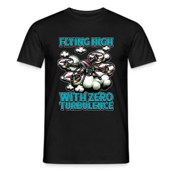 Drone Enthusiast Flying High With Drone Racing - Men's T-Shirt - black - Front - AI Model Male 178 light (178cm)