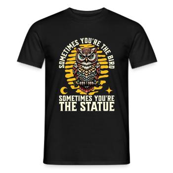 Ornithologie Parfois, vous êtes l’oiseau zoologiste - T-shirt homme - noir - Devant - AI Model Male 178 light (178cm)