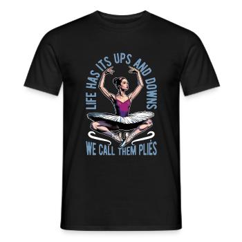 La vie de ballet a ses hauts et ses bas Danse Sport - T-shirt homme - noir - Devant - AI Model Male 178 light (178cm)