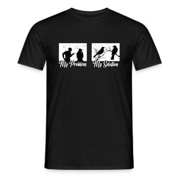 Ornithologist My Problem My Pictogram Mom Dad - Männer T-Shirt - Schwarz - Vorne - AI Model Male 178 light (178cm)