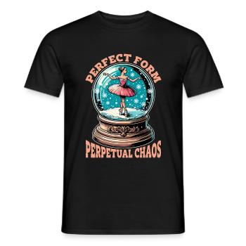 Ballet Perfect Form Perpetual Chaos Ballet Dance - Men's T-Shirt - black - Front - AI Model Male 178 light (178cm)