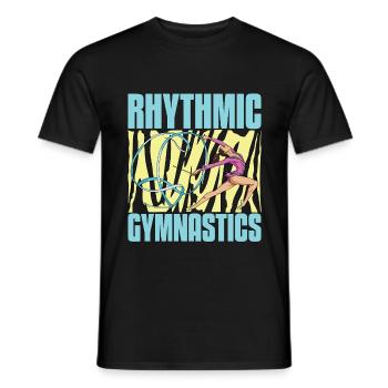 Acro Dance Rhythmic Gymnastics Acrobatic Dancing - Männer T-Shirt - Schwarz - Vorne - AI Model Male 178 light (178cm)