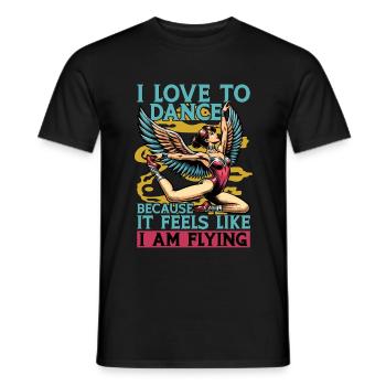Acro Dance I Love To Dance Because Dancing Lover - Männer T-Shirt - Schwarz - Vorne - AI Model Male 178 light (178cm)